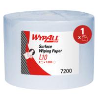 7200 Kimberly Clark WypAll L10 General Clean  Wiper Roll Blue Paper Towel, 380 x 235mm, 1000 Sheets