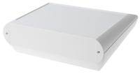 a0620107 OKW Comtec Series White ABS Desktop Enclosure, Sloped Front, 150 x 200 x 62.8mm