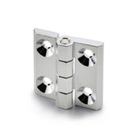 428514 Elesa Zinc Alloy Butt Hinge with a Fixed Pin, Screw Fixing, 40mm x 40mm x 9mm