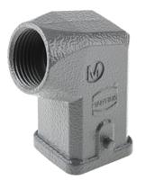 19200031640 HARTING Han A Heavy Duty Power Connector Hood, M20 Thread, Side Entry