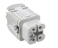 10432000 Epic Contact Heavy Duty Power Connector Insert, 10A, Female, H-A Series, 4 Contacts