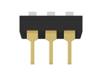 2454982-2 TE Connectivity 3 Way Through Hole DIP Switch SPST, Extended Actuator