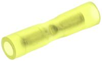 321026 TE Connectivity, PLASTI-GRIP Butt Splice Connector, Yellow, Insulated, Tin 26 → 22 AWG