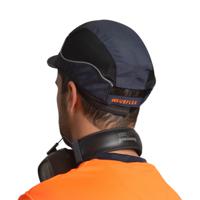 airc02v03 SURFLEX Navy Blue Short Peaked Bump Cap, PPE Protective Material