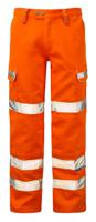 pr336r-42 PULSAR PR336 Orange Hi Vis Trouser Water Repellent 42 in 42 Leg Length 31in