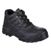 fw10bkr39 Portwest FW10 Black Steel Toe Capped Unisex Safety Boot, UK 6, EU 39