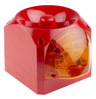 pnc-0063 Klaxon Nexus 110 Series Amber Sounder Beacon, 24 → 48 V ac, IP66, Base Mount, 116dB at 1 Metre
