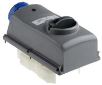4021683 Scame IP67 Blue Panel Mount 2P + E Right Angle Industrial Power Socket, Rated At 16A, 230 V