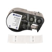m4-211-ro-427 Brady B-427 on Black on White, Transparent Label, 25.40 mm Width, 25.40mm Label Width
