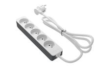 226-9490 RS PRO 1.5m 5 Socket Type E - French Trailing Socket, 250 V, IP20
