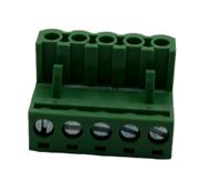 hrfe-05005v Conex-It, 5.08mm Pitch, HRFE, 5 Way, Right Angle, Pluggable Terminal Block, Plug, Cable Mount, Screw Termination,
