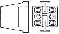 1-480283-0 TE Connectivity, Commercial MATE-N-LOK Male Connector Housing, 4.95mm Pitch, 8 Way, 2 Row
