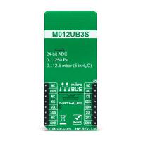 mikroe-4677 MikroElektronika Air Flow Click Differential Pressure Sensor Add On Board for LHDULTRAM012UB3 mikroBUS Socket
