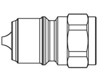 10020 Parker Brass, Steel Female Hydraulic Quick Connect Coupling, G 1 Female