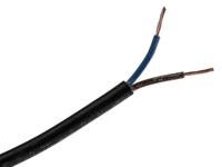 775-5845 RS PRO 2182Y 0.75 mm² 2 Core Power Cable, H03VV-F, Black PVC, 100m