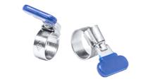 145-0291 RS PRO Zinc-Plated Mild Steel Thumb Screw Worm Drive, 12mm Band Width, 18 → 25mm ID