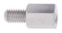 806-6632 RS PRO Standoff, M5 x M5 Thread, 10mm Body, Brass, Male/Female, 8mm Stud