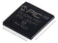 pic32mx795f512l-80ipt Microchip, 32 bit PIC Microcontroller, 80 MHz, 512kB FLASH, 100-Pin TQFP