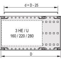 24560-053 nVent SCHROFF EuropacPRO Series Cover Plate for Use with Horizontal Rails, 1 Piece(s), 295 x 426.72mm