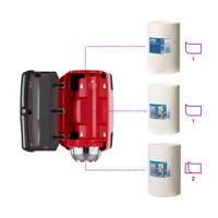 658008 Tork Plastic Red Wall Mounting Paper Towel Dispenser, 172mm x 333mm x 193mm