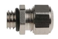 a100008050 SES Sterling A1 Series Metallic Nickel Plated Brass Cable Gland, M8 Thread, 3.5mm min., 5mm max., IP68, IP69K