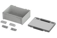 96027675 Bopla Bocube Series Light Grey Polycarbonate V0 Enclosure, IP66, IP68, IK07, Clear Lid, 160 x 364 x 284mm