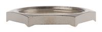 52103350 Lapp Silver Flame Retardant, Halogen Free Nickel Plated Brass Cable Gland Locknut, M40 Thread