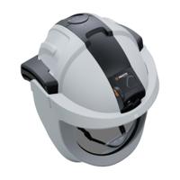 v1-lpp-bk Penta Visarc White Hard Hats with Chin Strap, Adjustable