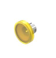 61-93114 Indicator Lens Flat Style, Yellow, 15.8mm diameter