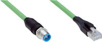 ym2x18-100eg1mrja8 SICK Male 8 way Straight M12 to Male 8 way Free Cable End Connector Cable, 10 m