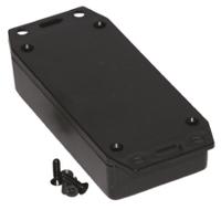 1591xxaflbk Hammond 1591 Series Black Flame Retardant ABS Enclosure, IP54, Flanged, Black Lid, 100 x 51 x 22mm