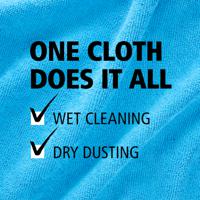 1820583 Rubbermaid Commercial Products HYGEN MF R-40 Cloth Blue Microfibre Cloths for Wet/Dry, Case of 24