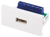 768-4302 RS PRO Single Gang 1 Way Female USB 2.0 Faceplate