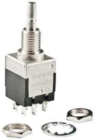 eb2061 NKK Switches Push Button Switch, Momentary, Panel Mount, 6.35mm Cutout, DPDT, 125V ac