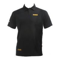 rutland-l DeWALT Rutland Black, Grey Polyester Polo Shirt, UK- 42 - 44in, EUR- 107 - 112cm