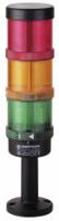 64924005 Werma KombiSIGN 71 Series Red/Green/Yellow Signal Tower, 3 Lights, 24 V, Tube-mounted