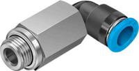 qsmll-g18-6 Festo Elbow Threaded Adaptor, G 1/8 Male to Push In 6 mm, Threaded-to-Tube Connection Style, 186271