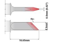 s75ds045 Thermaltronics 4.5 mm Straight Knife Soldering Iron Tip