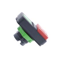 zb5al7341 Schneider Electric Harmony XB5 Series Green, Red Spring Return Push Button Head, 22mm Cutout, IP67, IP69K