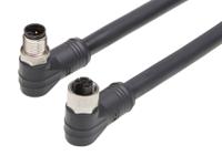 1205010257 Brad from Molex Cordset, 4 Contacts, Cable, M12 Connector, Plug, Socket, Female/Male, IP67, 120501 Series