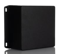 1590uflbk Hammond 1590 Series Black Die Cast Aluminium Enclosure, IP54, Flanged, Black Lid, 120 x 120 x 59mm