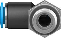qsl-g14-8 Festo QS Series Elbow Threaded Adaptor, G 1/4 Male to Push In 8 mm, Threaded-to-Tube Connection Style, 186120