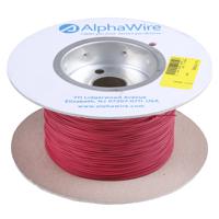 6711-rd001 Alpha Wire Ecogen Ecowire Series Red 0.13 mm² Hook Up Wire, 26 AWG, 7/0.16 mm, 305m, MPPE Insulation, 6711 RD001