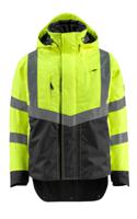 15501-231-1709-m Mascot Workwear HARLOW Yellow/Black Unisex Hi Vis Jacket, M
