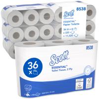 8538 SCOTT 36 Packs of rolls of 11520 Sheets Toilet Roll, 2 ply