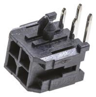 43045-0400 Molex Micro-Fit 3.0 Series Right Angle Through Hole PCB Header, 4 Contact(s), 3 mm Pitch, 2 Row, Shrouded