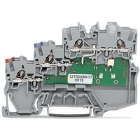 2000-53111102-950 WAGO 2000-5311/1102-950 TOPJOB S Series Grey, 1mm², 3-Level, Push-In Cage Clamp Termination