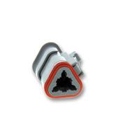 dt06-3s-e008 Deutsch, DT06, DT 3 Way Connector Housing With Shrink Boot Adapter for use with Automotive Connectors