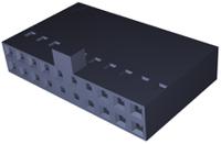104483-3 TE Connectivity, AMPMODU Short Point Female Connector Housing, 2.54mm Pitch, 20 Way, 2 Row