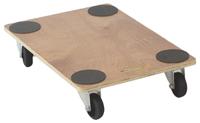 909-7047 RS PRO Wood Dolly, 240kg Load, 610mm W x 910mm L x 135mm H